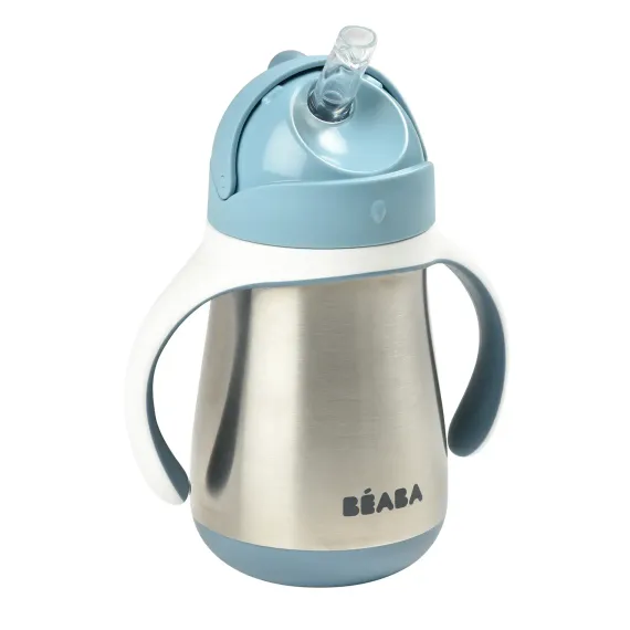 Поильник термос Beaba Tasse Paille Windi Blue