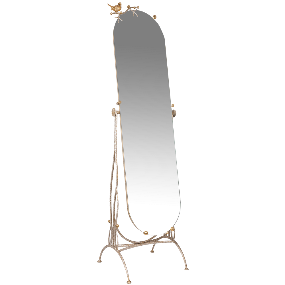 Напольное зеркало Терра Айвори Мраморное золото