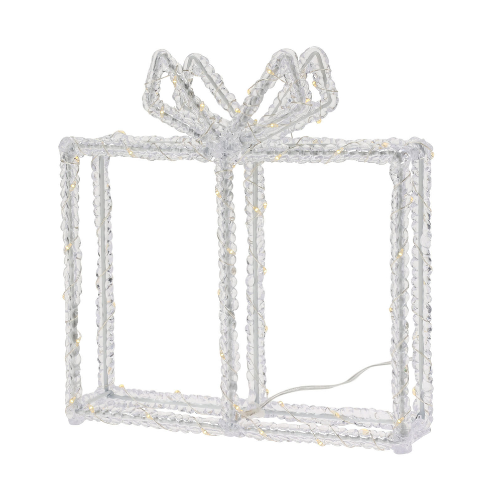 Подарок с бантом LED подсветка 22*23 см