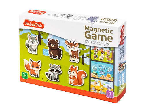 ИГРА магнитная КТО ГДЕ ЖИВЕТ? 3+ (5591)