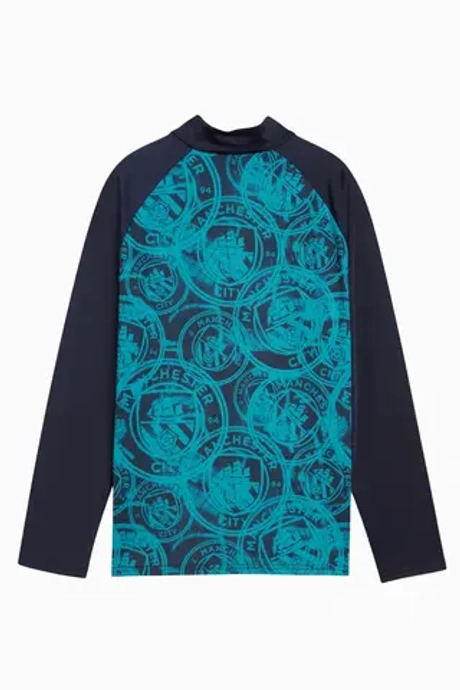 Кофта Puma Manchester City 25/26 Warm Up 1/4 Zip Top Junior - темно-синий