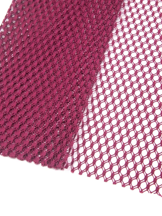 Сетка-стрейч арт.0603, перфорация, Италия, винный