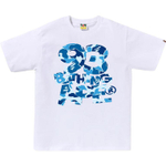 A Bathing Ape Bathing Ape Abc Camo Fw25 Футболка белый синий