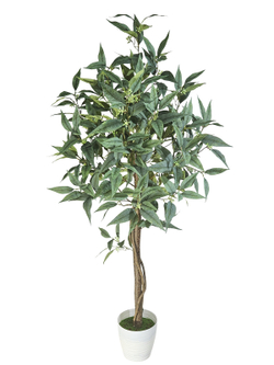 Дерево искусственное Эвкалипт 130см в кашпо