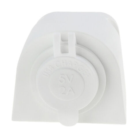 Разъем USB 5В 2.1А для крепления на приборную панель, белый