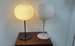 Table design lamp Glo Ball T1/T2 by Flos (Silver)