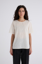 Топ Воздушный с коротким рукавом из хлопка 100%