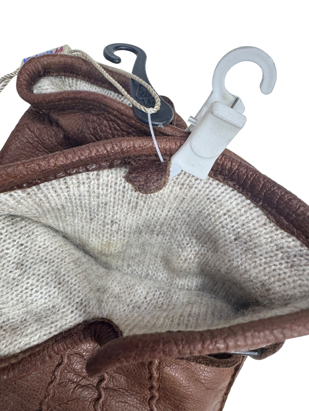 Перчатки. Мужские. Материал верха: Кожа оленя. Подклад: Трикотаж-шерсть. 5 шт в упаковке.