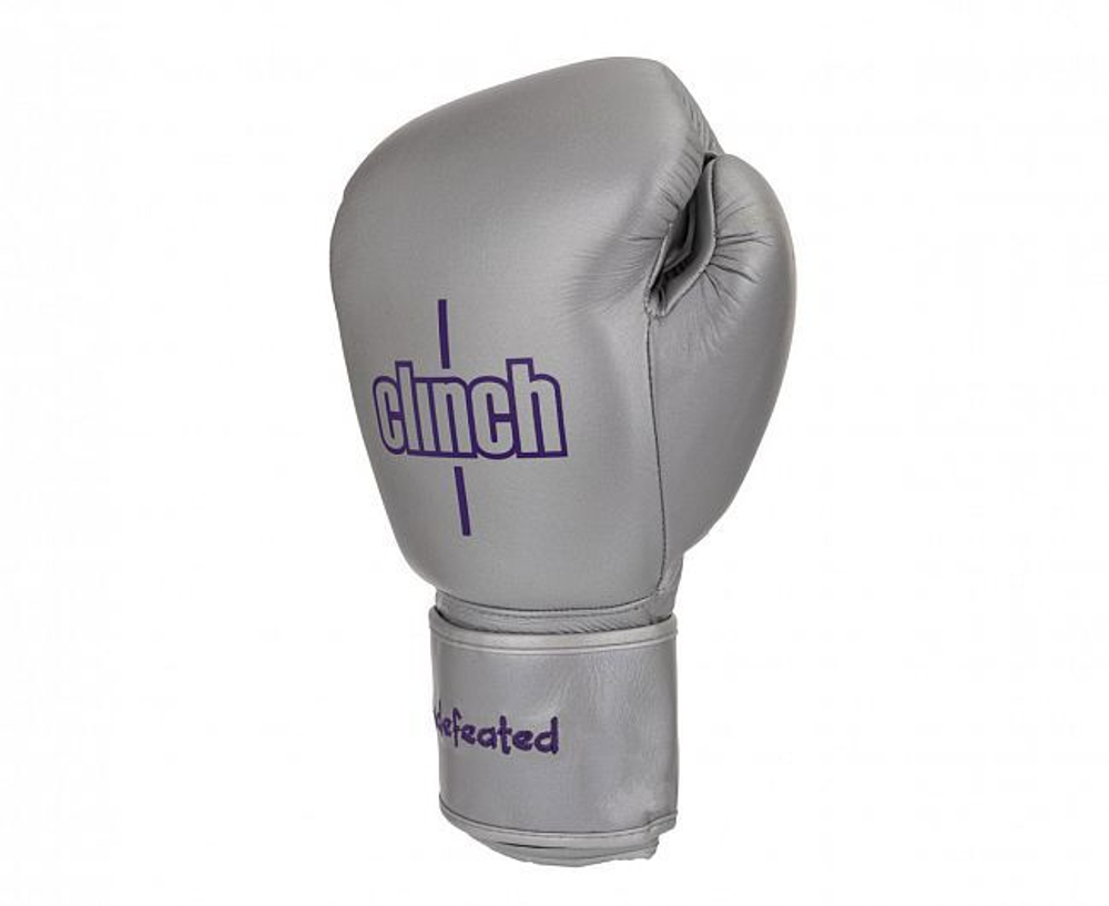 Перчатки боксерские Clinch Undefeated Russian Team серебристые C161RT