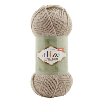 Альпака роял НОВЫЙ (Alpaca royal NEW) пряжа Alize 15%альпака 30%шерсть 55%акрил 5х100г/250м (695 кофе с молоком)