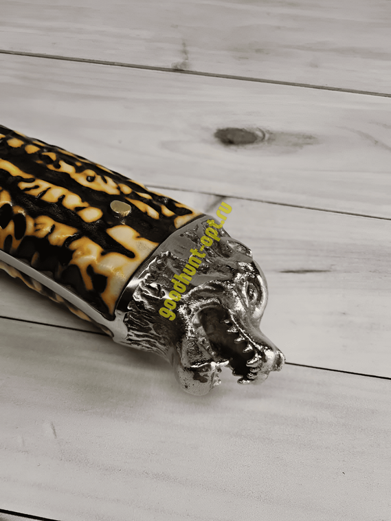 Тактический нож кованый туристический Кизлярский с ножнами Тигр