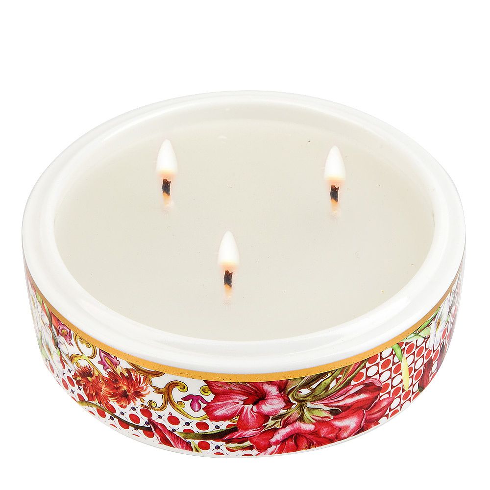 Подсвечник-шкатулка декоративная "Secret Garden"12*4см (фарфор,воск) (подарочная упаковка)