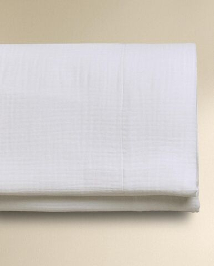 Zara Home - Простыня из шифона, белый, 210x280 см