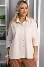 Рубашка классическая Аристократка (бежевая) Б14356-10М LT Collection