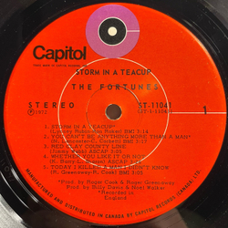 Винтажная виниловая пластинка LP The Fortunes Storm In A Teacup (Канада 1972)