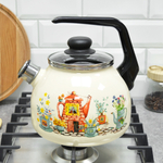 Чайник 3л со свистком "Чайный домик"