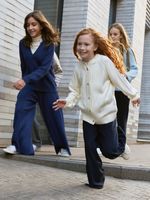 Кардиган для девочки AT941 молочный