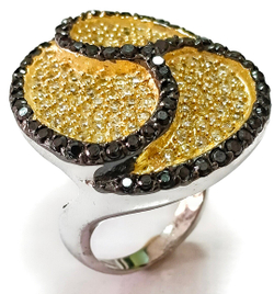 "Эстерелла" - серебряное кольцо 925-й пробы