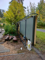 Навес под откатные ворота.