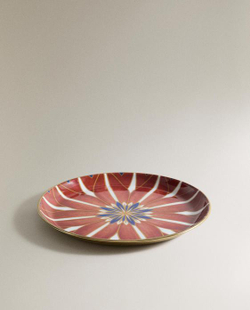 ZARA HOME - MARISA BERENSON ДЕКОРАТИВНЫЙ ПОДНОС, КОРАЛЛОВЫЙ