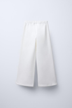 ZARA БРЮКИ HELLO KITTY AND FRIENDS © С ШИРОКИМИ ШТАНИНАМИ, ЖЕЛТОВАТО-БЕЛЫЙ