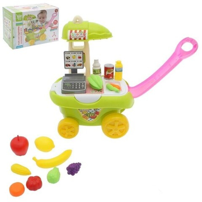 Игровой набор каталка Магазин с ручкой