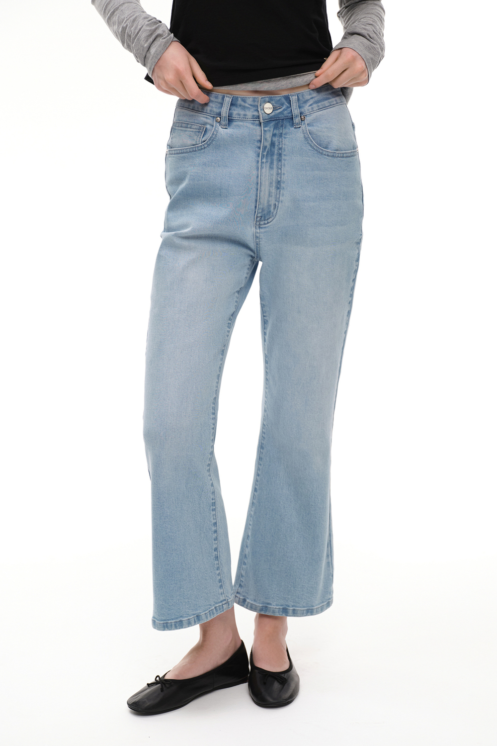 Джинсы укороченные (Brigitte), голубые