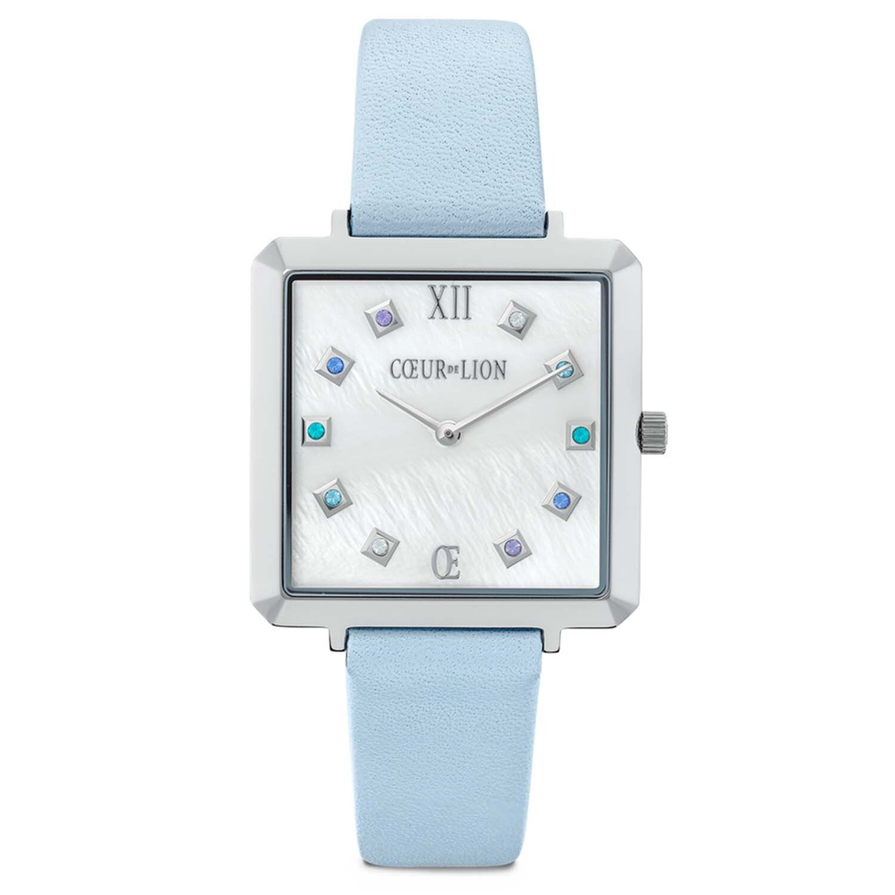 Комплект Coeur de Lion часы и браслет Light Blue-Mother of pearl 7630/53-0753 цвет голубой, серебряный