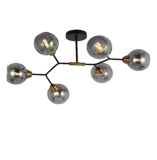 Потолочная люстра Mirastyle MD-8200/6 BK+GDBR