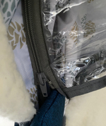 Коляска комбинированная (санки - коляска) «Ника Детям 7-8K» синий меланж (арт. НД7-8K/3)