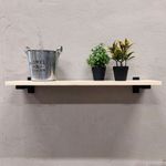 Настенные полки из натурального дерева в стиле Лофт