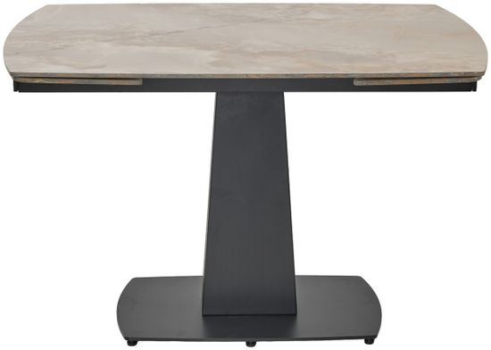 Стол BALDE 140 GLOSS AMBER JADE SOLID CERAMIC / BLACK