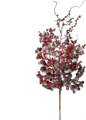 Декорированная ветка Беатрис 73 см., заснеженная, House of Seasons (83043)