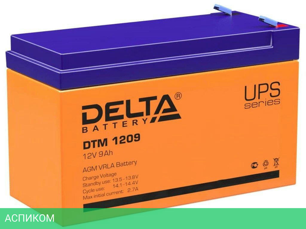 Аккумулятор для ИБП Delta DTM 1209