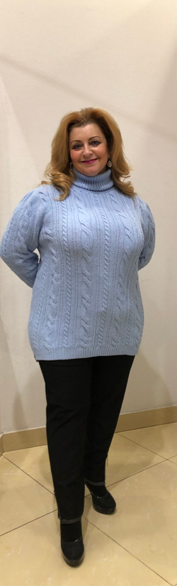 Свитер вишневый шерстяной с воротником водолазка