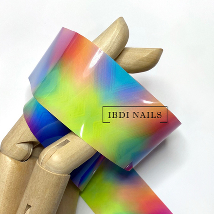 Фольга для дизайна ГРАДИЕНТ РАДУЖНЫЙ