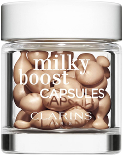 Clarins Milky Boost Capsules - осветляющая тональная капсула, 30× 0,2 ml