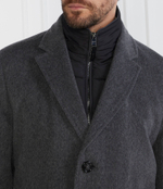 Хлопковое пальто 2в1 h hyde bib BOSS BLACK - графитовый(50502250)