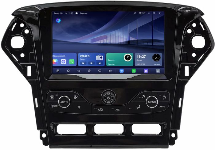 Магнитола для Ford Mondeo 4 2010-2014 - Kuberg QLed+2K, Android 14, TS105, Быстрейшая, CarPlay, SIM-слот