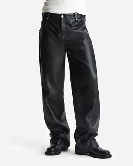 Брюки Biker из кожи Наппа