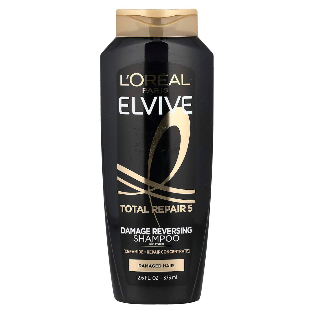L'Oréal, Elvive, Total Repair 5, шампунь против повреждений, для поврежденных волос, 375 мл (12,6 жидк. Унции)