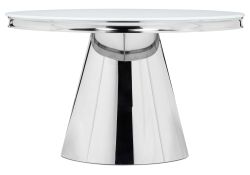 Стеклянный стол Bloss 130х77 белый