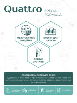 Корм для собак мелких пород SF Immuno Balance, (гистиоцитарные опухоли), 12 кг, QUATTRO