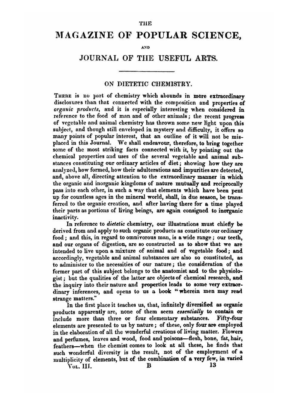 Magazine of Popular Science, and Journal of the Useful Arts. Volume 3 | Unkown