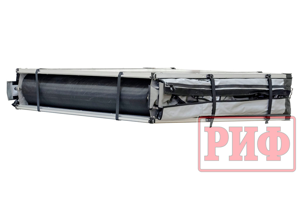 Палатка на крышу автомобиля РИФ Soft RT02-120, тент серый, 400 гр., 120х240х115 см