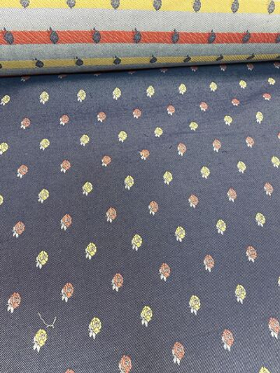 Ткань 100% хлопок-джинс (Италия) ш-140см цена за отрез 0,9м