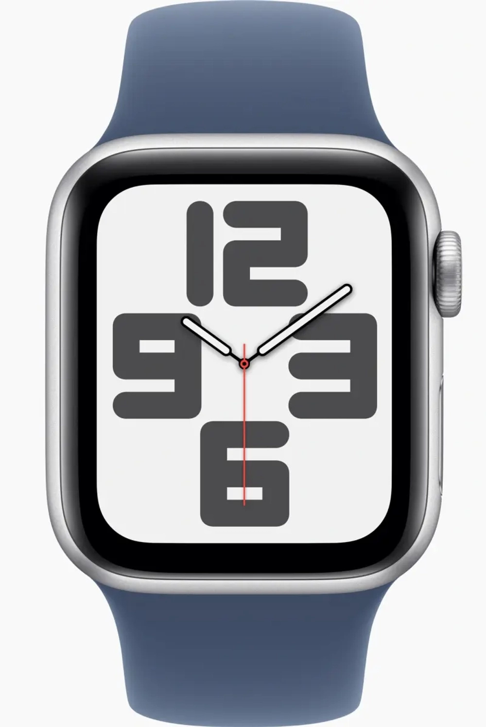 Умные часы Apple Watch SE 2024, 40 мм, алюминий цвета "серебро", Denim Sport Band, M/L (MXED3)