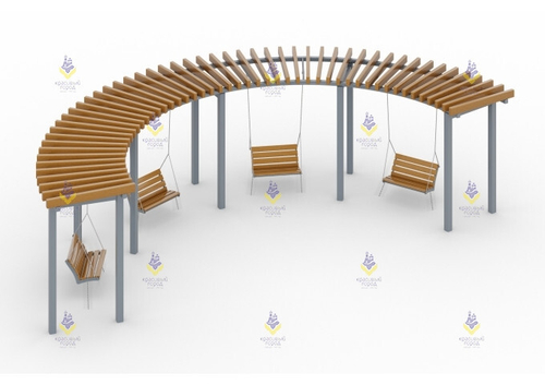 Качели с навесом «Пространство»
