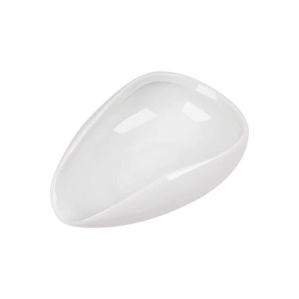 Чашка совок для дозирования кофейных зерен белая керамика Barbossa