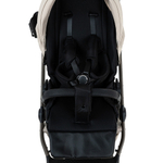 Детская коляска Pituso Sole Leather 3 в 1 с автокреслом Santiso Pro Black PMPL/02 Latte